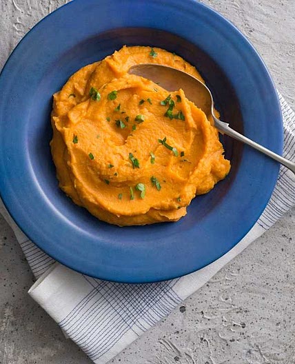 Silky sweet potato mash (Skinnymixers)