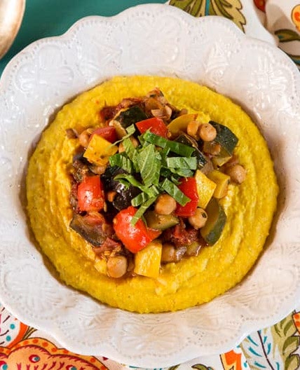 Mediterranean Vegetable Polenta