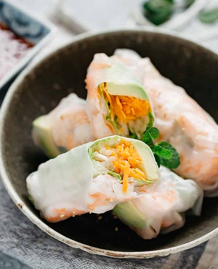 Japanese rice paper rolls 生春巻き
