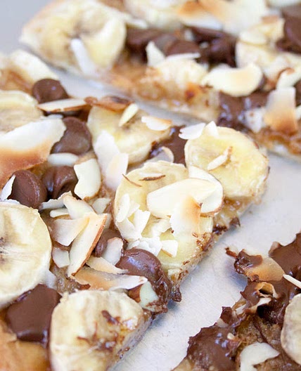 Banana Chocolate Pizza