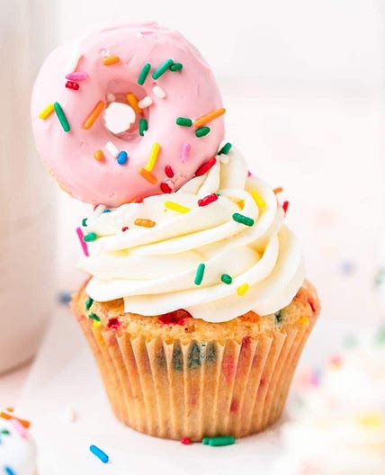 Funfetti Donut Cupcakes
