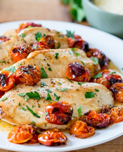 Baked Chicken with Cherry Tomatoes