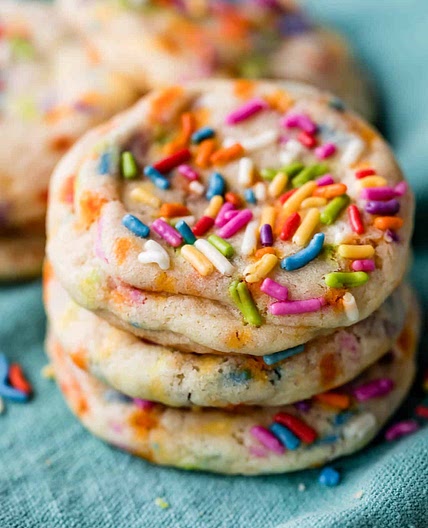 Drop Style Sprinkle Sugar Cookies