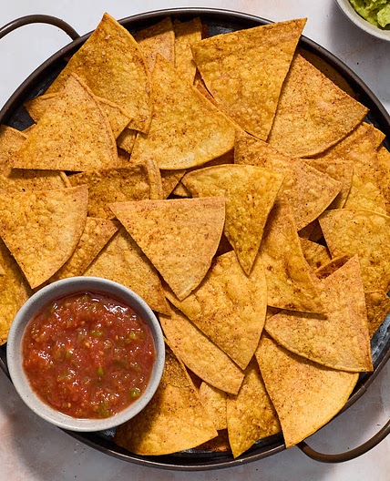 Homemade Air Fryer Tortilla Chips (with Corn or Flour Tortillas)