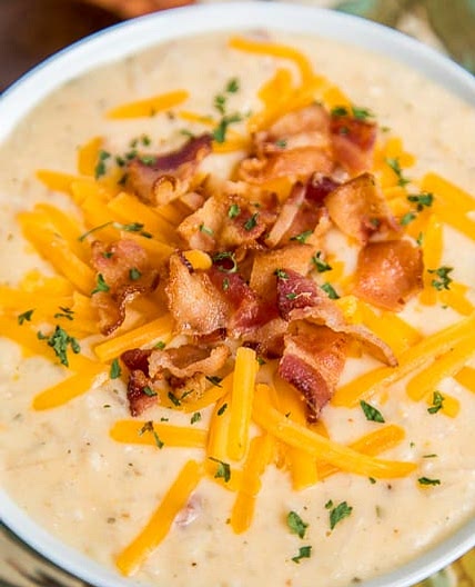 Slow Cooker Crack Potato Soup