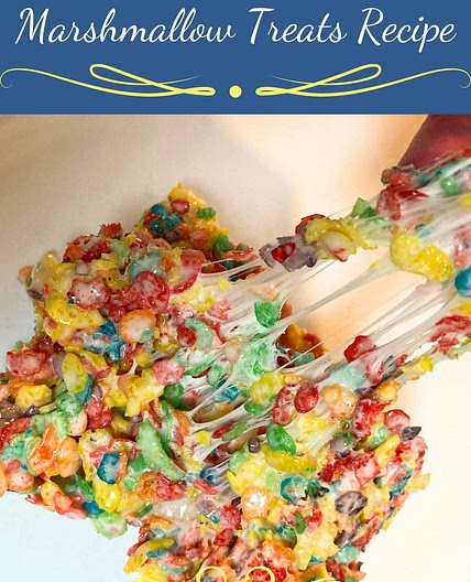 Fruity Pebbles Cereal Marshmallow Treats Recipe
