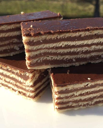 Croatian Mađarica Recipe (Layered Chocolate Slice)