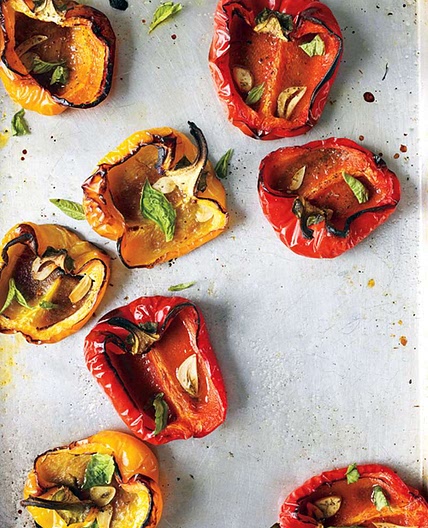 Roasted Peppers With Garlic and Herbs