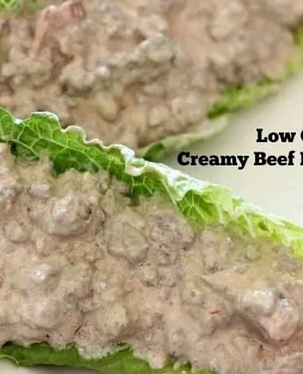 Keto Creamy Beef Lettuce Wrap