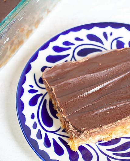 No-Bake Chocolate Peanut Butter Rice Crispy Bars
