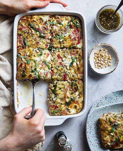 Easy Low Carb Keto Breakfast Casserole with Sausage