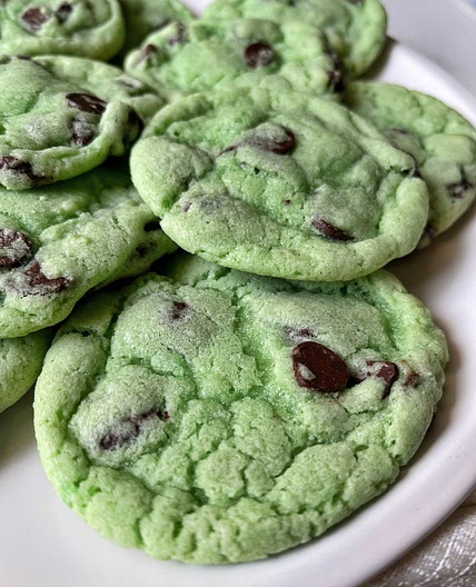 The Best Mint Chocolate Chip Cookie Recipe with Gluten-Free Option!
