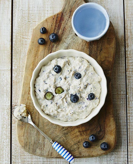 Michela’s blueberries & chickpeas (no cook)