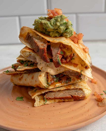 Quesadillas with Steak and Spicy Ranch