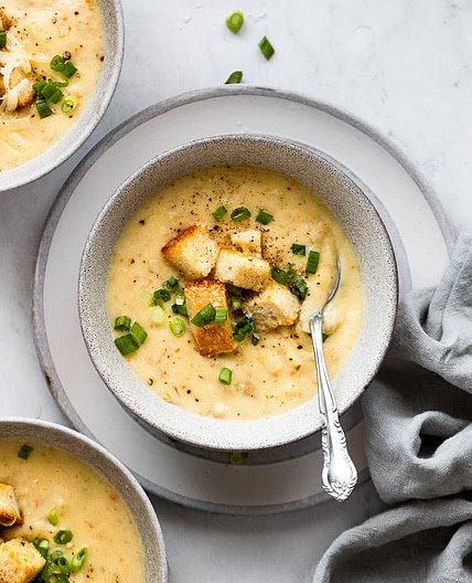 Vegetarian Potato Soup with Coconut Milk
