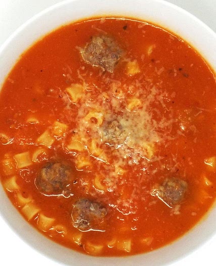 Mini Meatball Tomato Soup