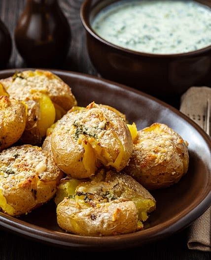 Smashed Griddle Potatoes