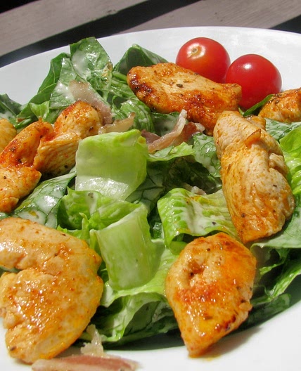 Easy Cajun Chicken Caesar Salad