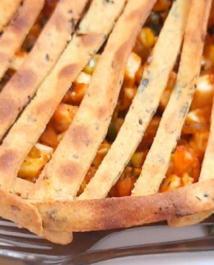 चटपटा बेक्ड पराठा (chatpata baked paratha recipe in Hindi)