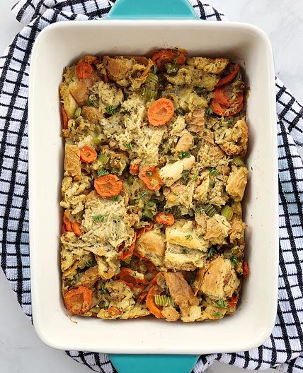 Meatless Stuffing Casserole
