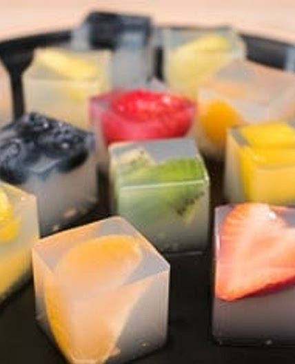 Coconut Water Jelly Cubes