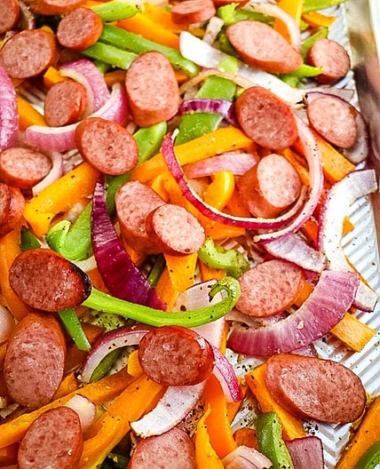 Baked Sausage and Peppers
