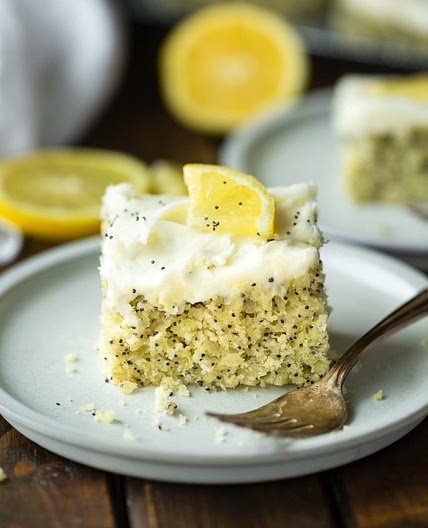 Lemon Poppy Seed Cake with Cream Cheese Frosting