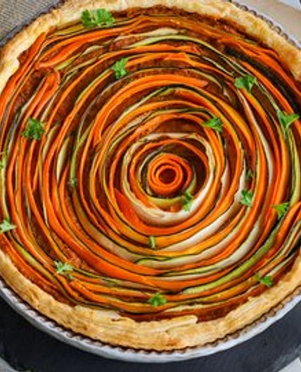 Sun-Dried Tomato & Roasted Vegetable Tart
