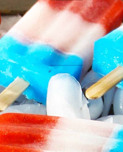 Red White and Blue Popsicles