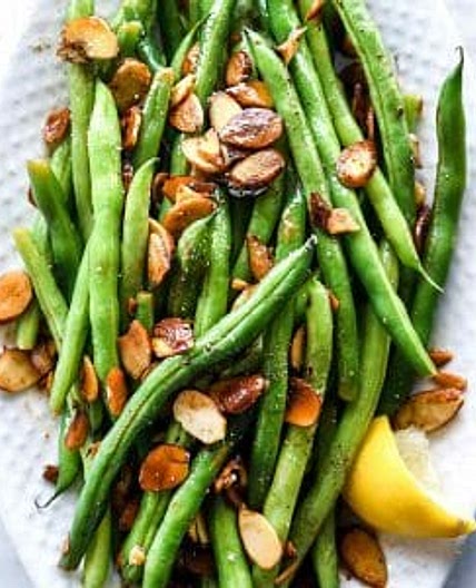 Green Beans with Browned Butter Almondine