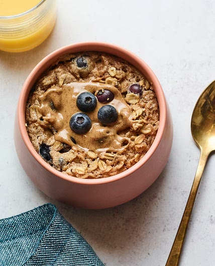 Single Serving Blueberry Baked Oatmeal