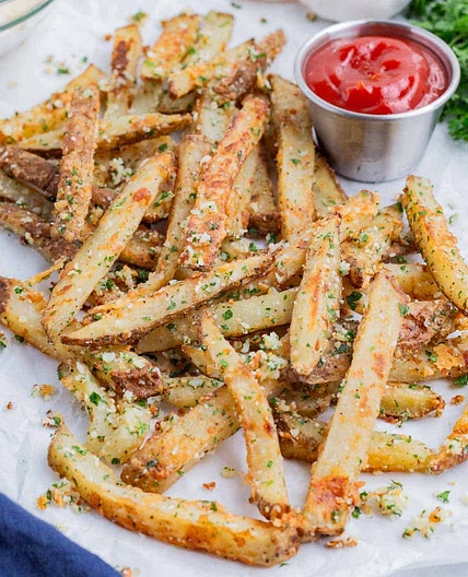 Baked Garlic Parmesan Fries