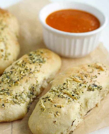 Vegan Garlic Herb Breadsticks