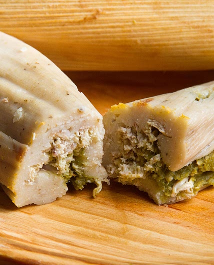 Green Chile Chicken Tamales (Tamales con Salsa Verde y Pollo)