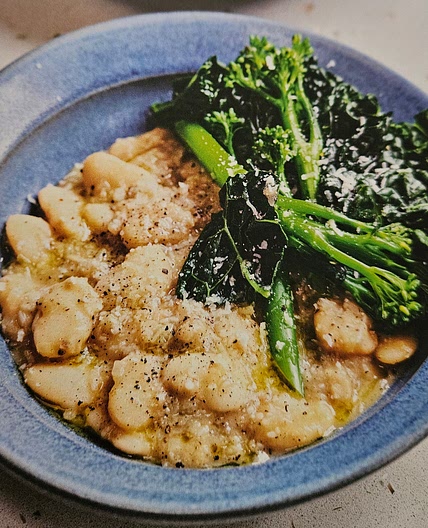 Cacio e Pepe Beans 'n' Greens