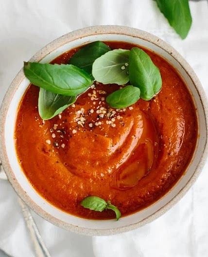 Roasted Red Pepper and Tomato Soup