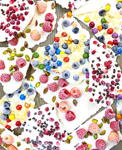 Frozen Yogurt Bark 3 Ways