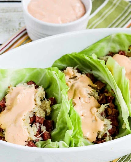 Reuben Sandwich Cabbage Cups