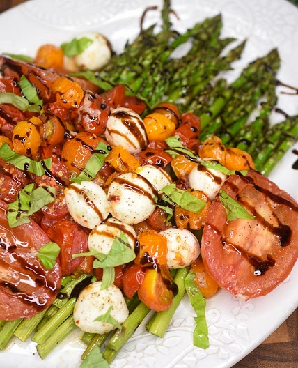 Asparagus Caprese Salad