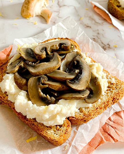 Mushroom Ricotta Toast