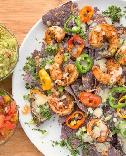 Blackened Shrimp Nachos