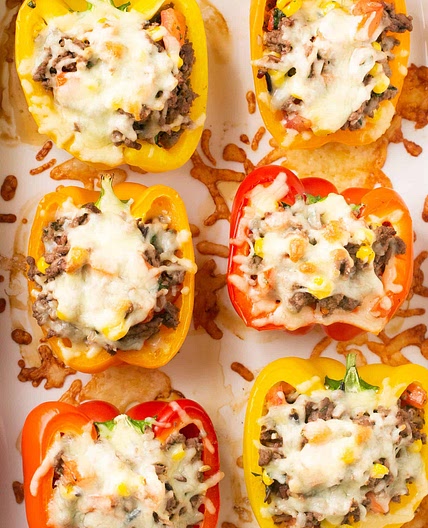 Healthy Stuffed Peppers with Ground Beef (Easy 30 Minute Recipe)