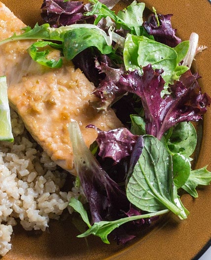 Miso Lime Glazed Salmon