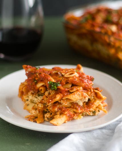 Vegan Baked Pasta with Tofu Ricotta