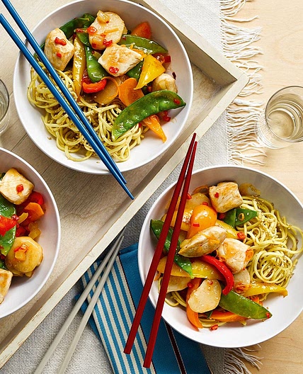 Firecracker chicken stir-fry