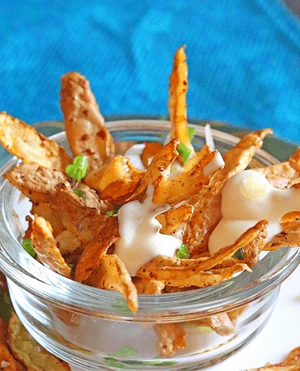 Air Fried Potato Peels