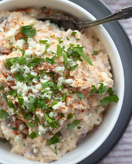Blue Cheese Potato Salad with Bacon