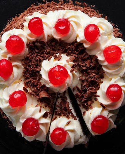Eggless Black Forest Cake Recipe