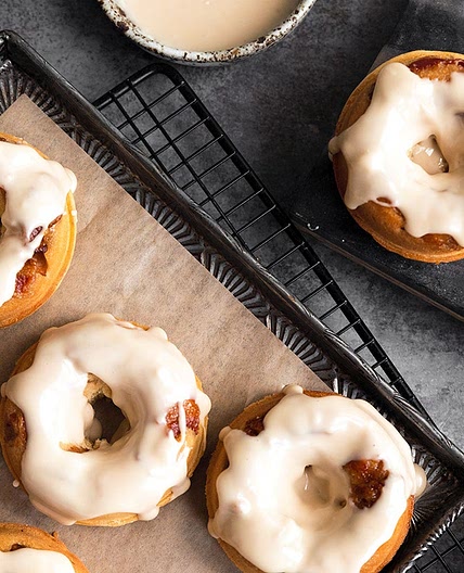 Maple-Glazed Bacon Doughnuts