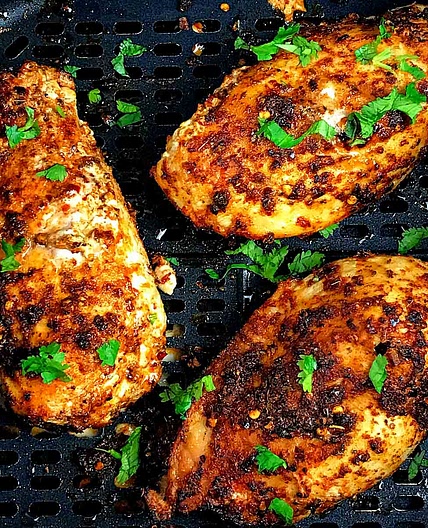 Air fryer frozen chicken breast recipe